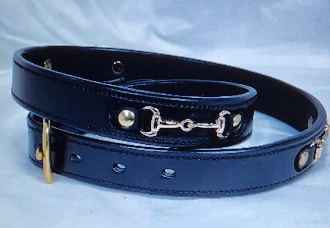 BP'S BUCKLE UP BLACK LEATHER D