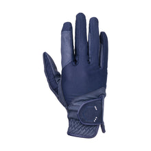 Load image into Gallery viewer, Coldstream Blakelaw Diamante Riding Gloves. BLACK OR NAVY
